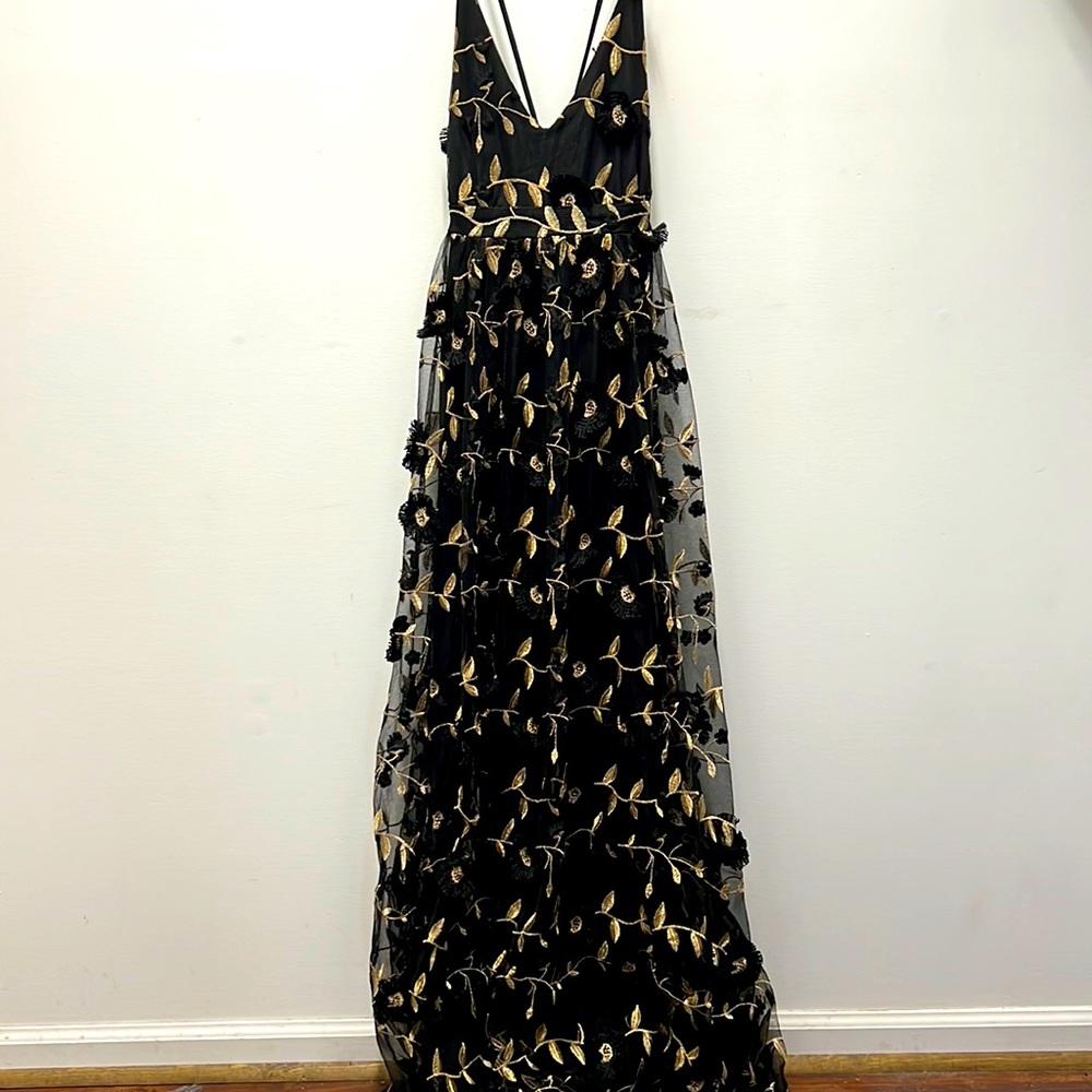 Black and gold alterd state medium dress
